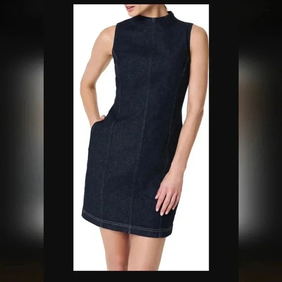 Spanx Denim Seamed Shift Dress - Picture 1 of 6